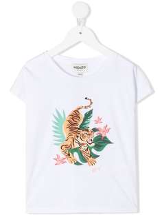 Kenzo Kids футболка с графичным принтом