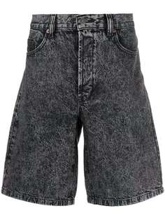 Diesel джинсовые шорты с мраморным эффектом