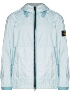 Stone Island легкая куртка с капюшоном