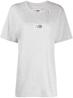 MM6 Maison Margiela футболка с нашивкой-логотипом