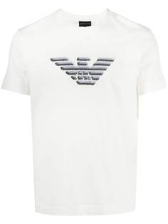 Emporio Armani футболка с вышитым логотипом