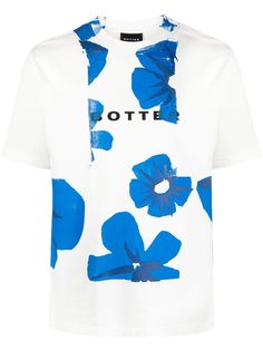 Botter футболка с цветочным принтом и логотипом