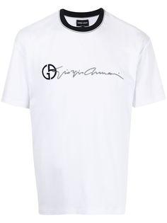 Giorgio Armani футболка с короткими рукавами и логотипом