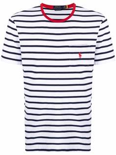 Polo Ralph Lauren полосатая футболка с нагрудным карманом