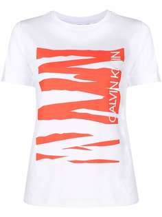 Calvin Klein футболка с зебровым принтом