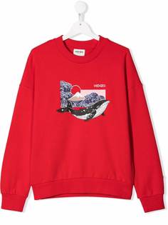 Kenzo Kids толстовка с принтом Whale