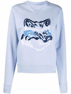 Maison Kitsuné толстовка с вышивкой Big Fox