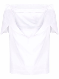 Comme Des Garçons драпированная футболка