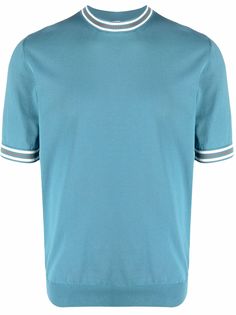 Eleventy футболка с контрастной отделкой