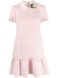 RED Valentino платье мини с вышивкой