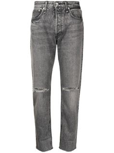 Rag & Bone джинсы с прорезями