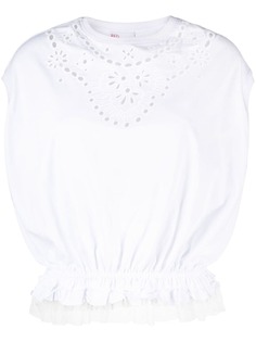 RED Valentino блузка с перфорацией
