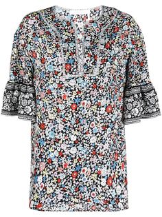 See by Chloé блузка с короткими рукавами и цветочным принтом