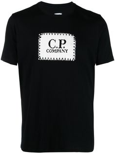 C.P. Company футболка с вышитым логотипом