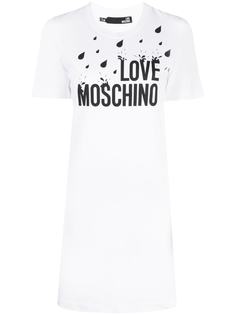 Love Moschino платье-футболка с логотипом