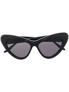 Gucci Eyewear солнцезащитные очки в оправе кошачий глаз с логотипом Interlocking GG