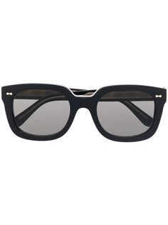 Gucci Eyewear солнцезащитные очки в квадратной оправе с логотипом