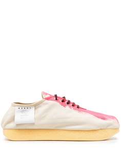 Marni кроссовки с эффектом краски