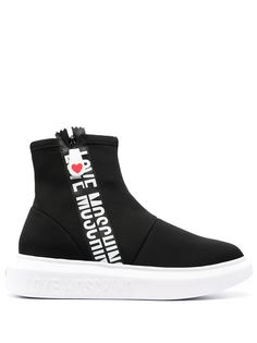 Love Moschino кроссовки-носки с застежкой на молнии