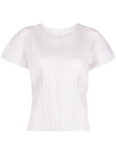 Pleats Please Issey Miyake футболка с плиссировкой