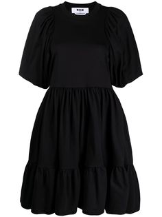 MSGM платье мини с пышными рукавами