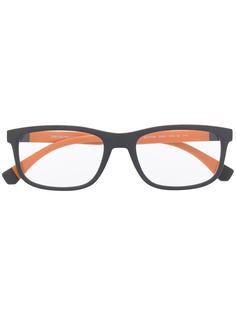 Emporio Armani очки в квадратной оправе с логотипом