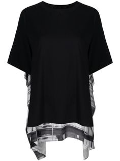 MM6 Maison Margiela многослойная футболка с принтом