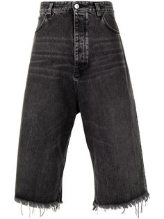 Balenciaga укороченные джинсы широкого кроя