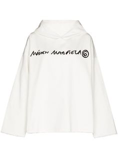 MM6 Maison Margiela худи с расклешенными рукавами и логотипом