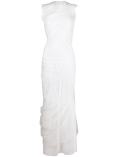 Maison Margiela платье из тюля со сборками