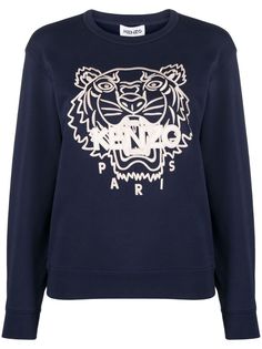 Kenzo толстовка с вышивкой Tiger