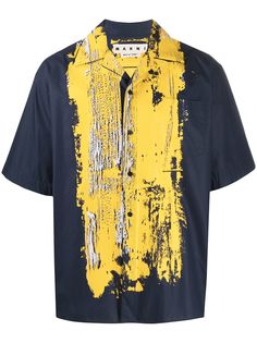 Marni футболка с эффектом разбрызганной краски