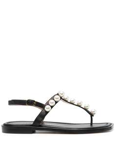 Stuart Weitzman сандалии Goldie с искусственным жемчугом