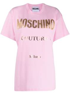 Moschino футболка с принтом Couture