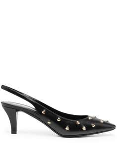 Saint Laurent туфли Carole 60 с ремешком на пятке