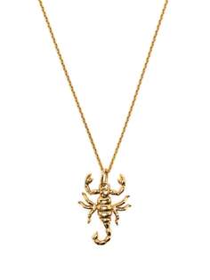 Saint Laurent колье с подвеской в форме скорпиона