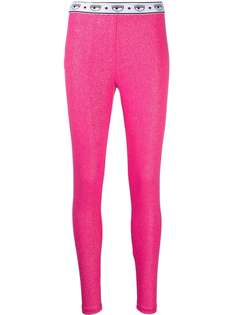 Chiara Ferragni легинсы с логотипом на поясе