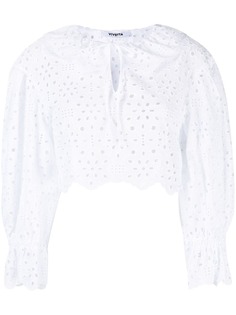 Vivetta укороченная блузка Broderie Anglaise