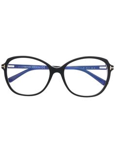 TOM FORD Eyewear очки FT5708-B в круглой оправе