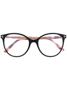 TOM FORD Eyewear очки FT5742B в круглой оправе