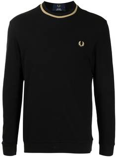 FRED PERRY футболка с вышитым логотипом