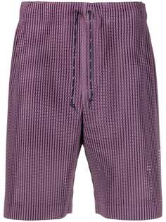 Homme Plissé Issey Miyake плиссированные шорты с кулиской