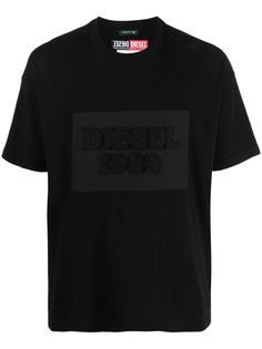 Diesel футболка с нашивкой-логотипом