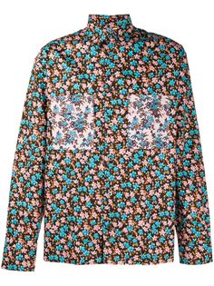 PAUL SMITH рубашка на пуговицах с цветочным принтом