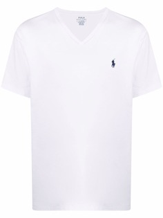 Polo Ralph Lauren футболка с вышитым логотипом и V-образным вырезом