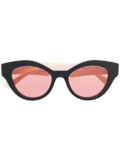 Gucci Eyewear солнцезащитные очки в оправе кошачий глаз с логотипом Double G