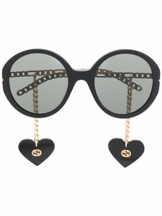 Gucci Eyewear солнцезащитные очки в круглой оправе