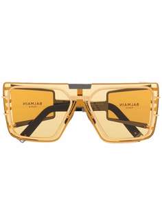 Balmain Eyewear солнцезащитные очки в квадратной оправе