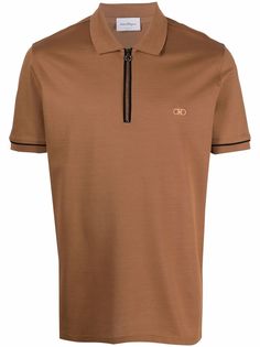 Salvatore Ferragamo рубашка поло с узором Gancini