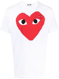 Comme Des Garçons Play футболка из джерси с логотипом